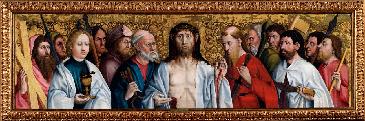 Kristus og de tolv apostler, andre halvdel av 1400-tallet av German Master