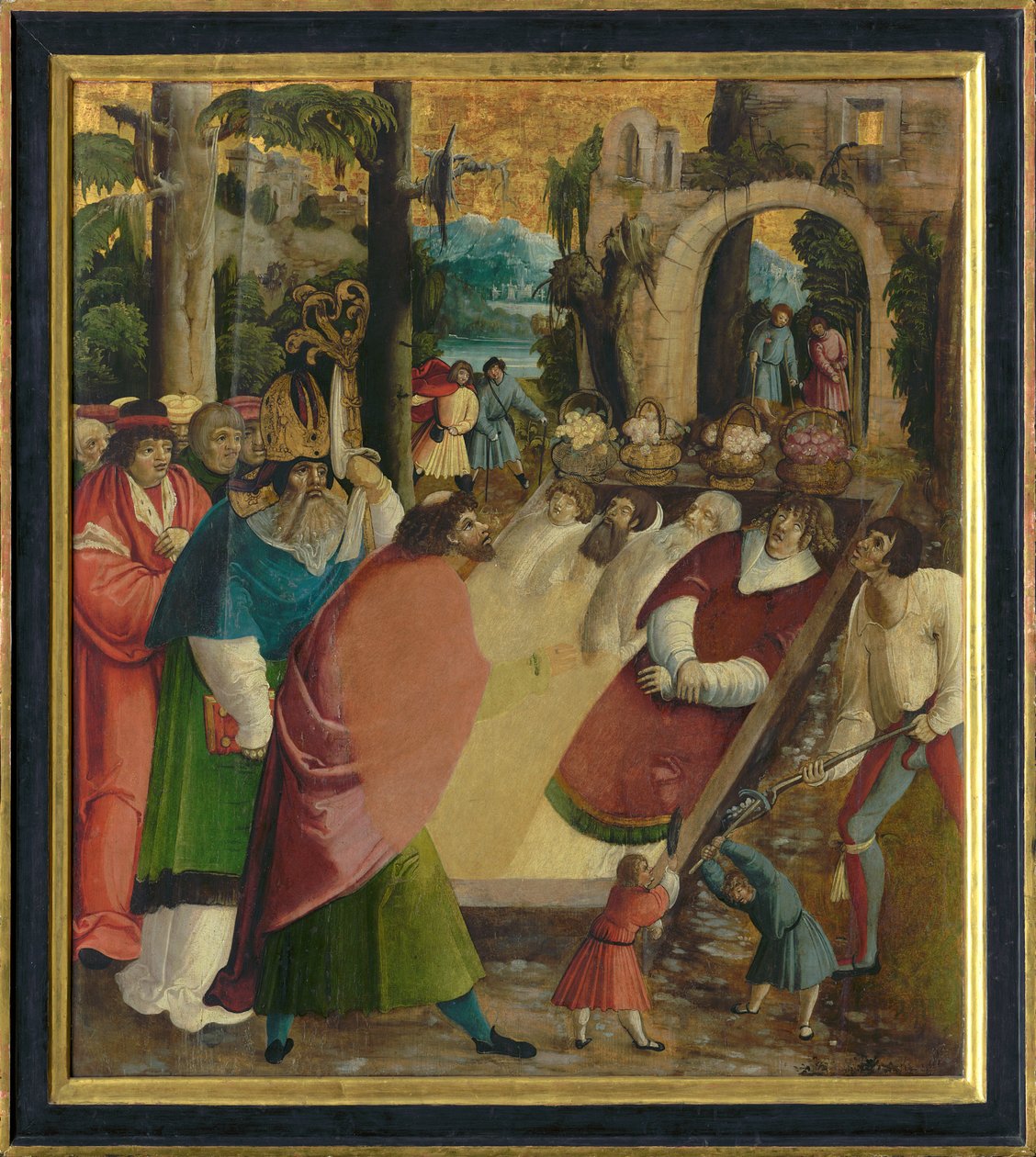 Funn av relikviene til den hellige Stefanus den første martyr, ca 1515. av German Master