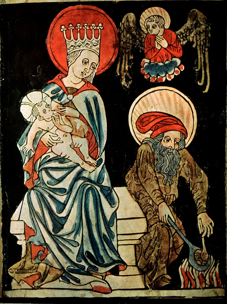 Hvil på flukten til Egypt, c1410 av German Master