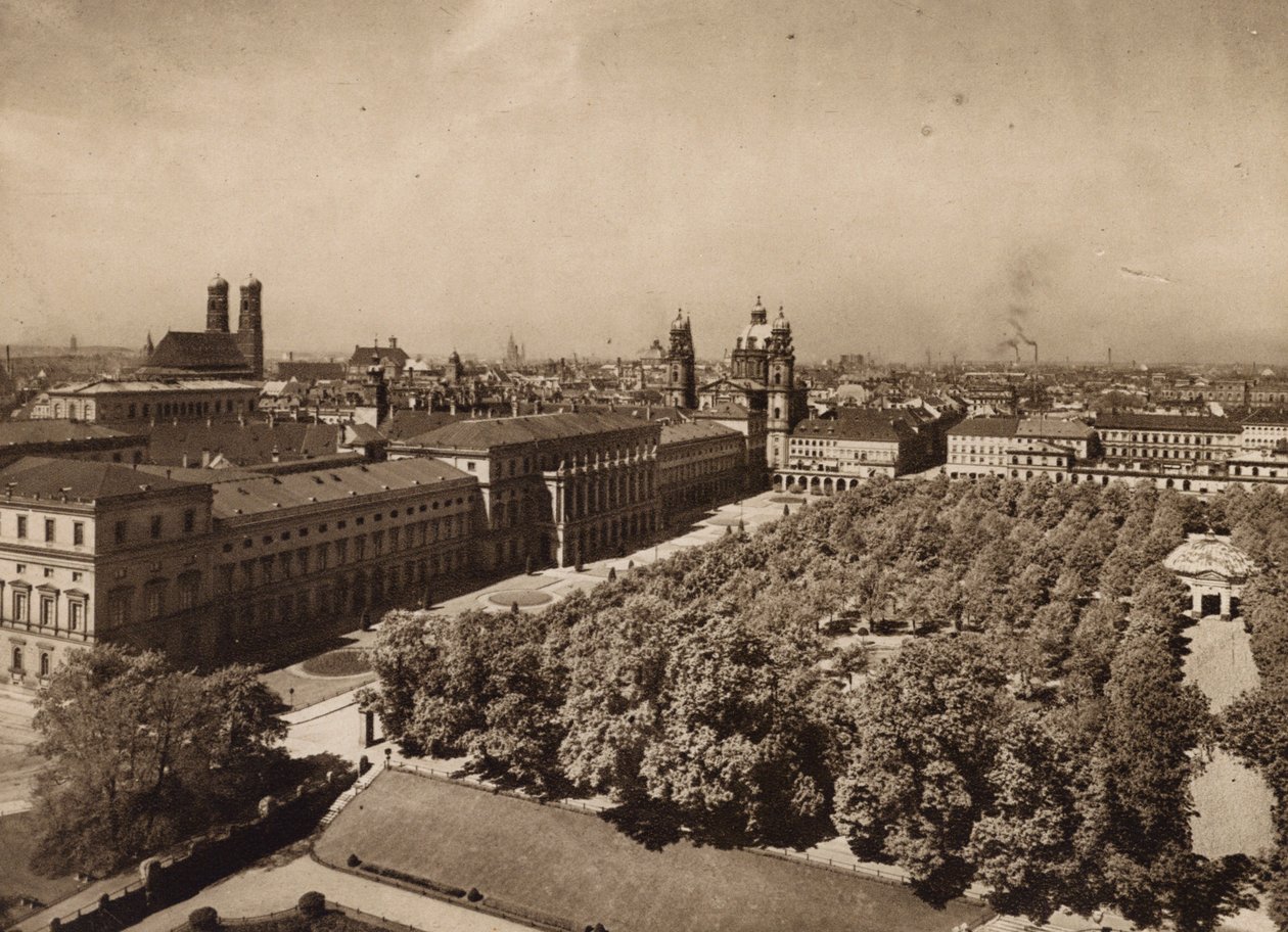 München: Utsikt over München (s/h-bilde) av German Photographer