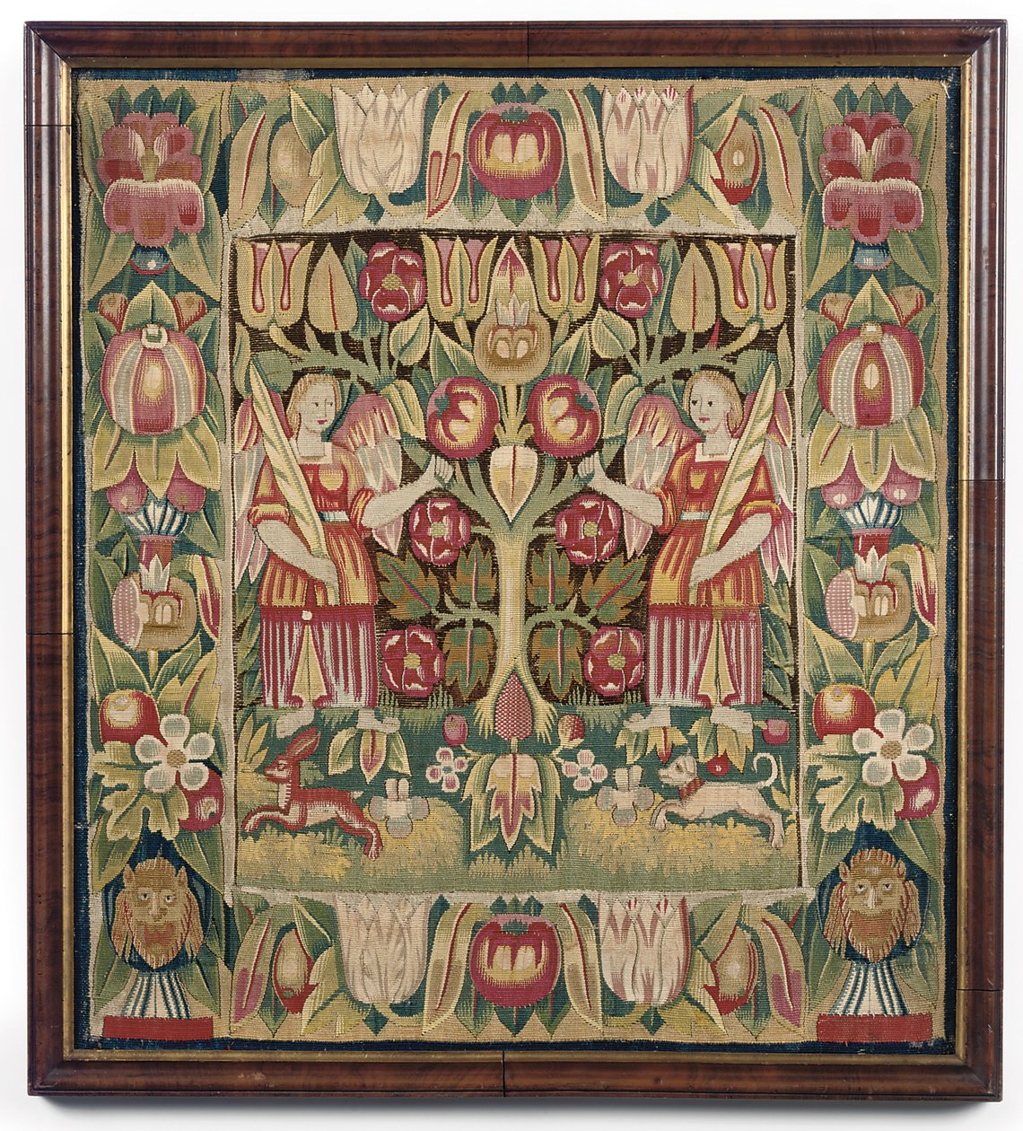 Allegorisk billedvev putetrekk, Nord-Tyskland, trolig Hamburg, ca. 1600-50 av German School
