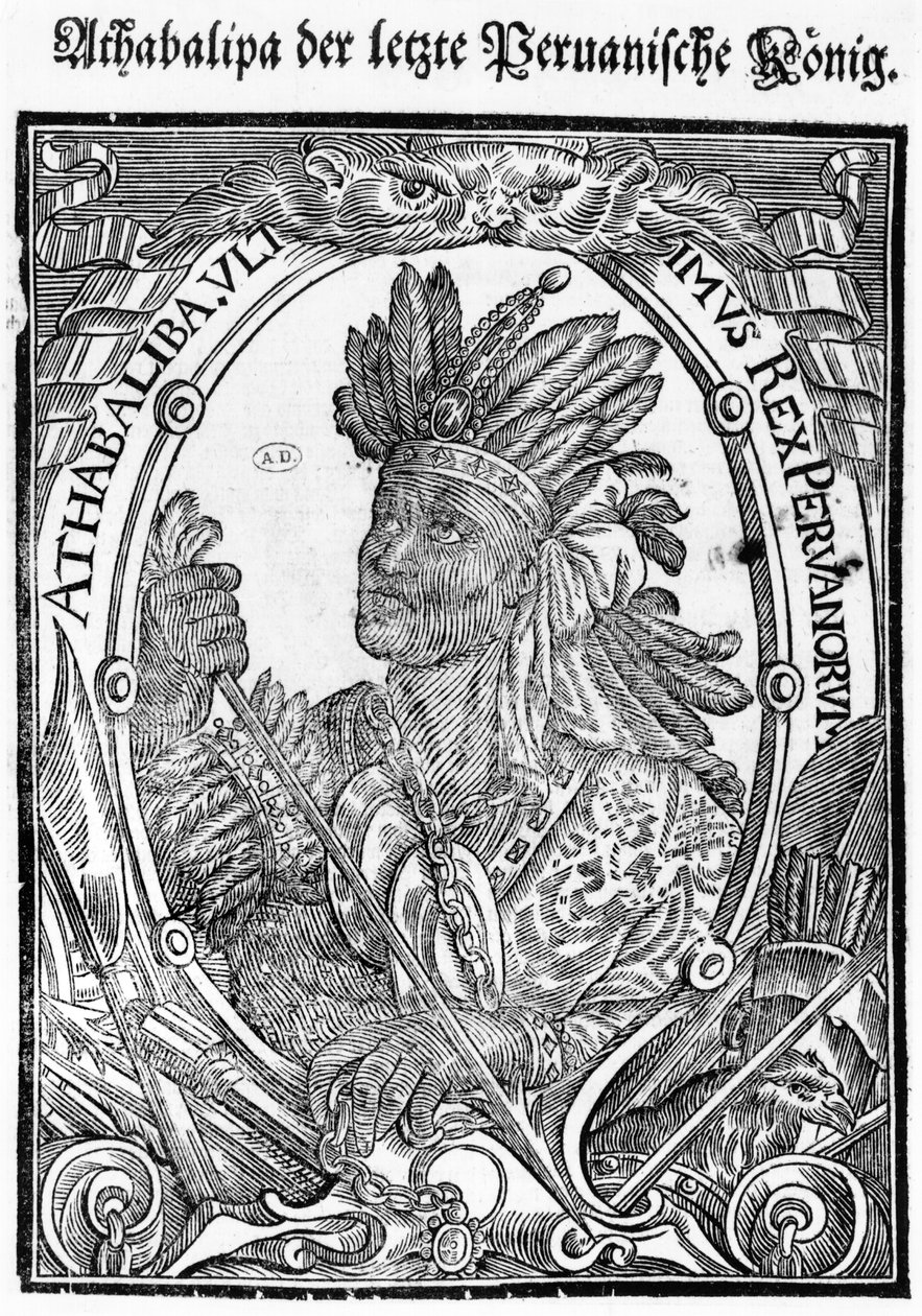 Atahualpa (ca. 1502-33) av German School