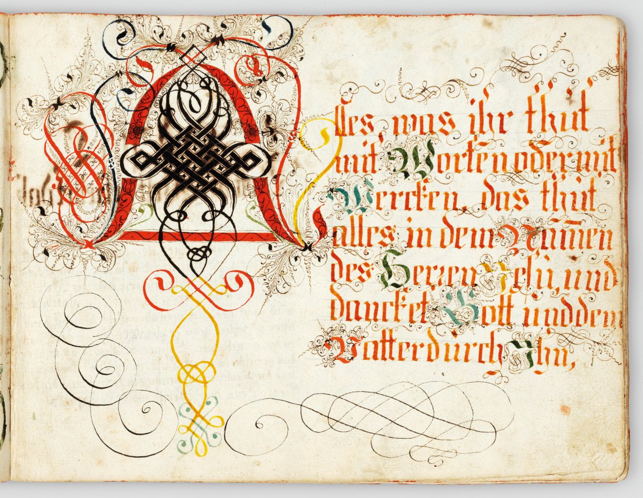 Kalligrafisk manuskript, Augsburg, ca. 1720-30 av German School