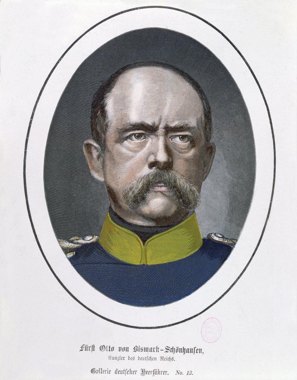 Kansler Otto Von Bismarck (1815-98) ca. 1871 av German School