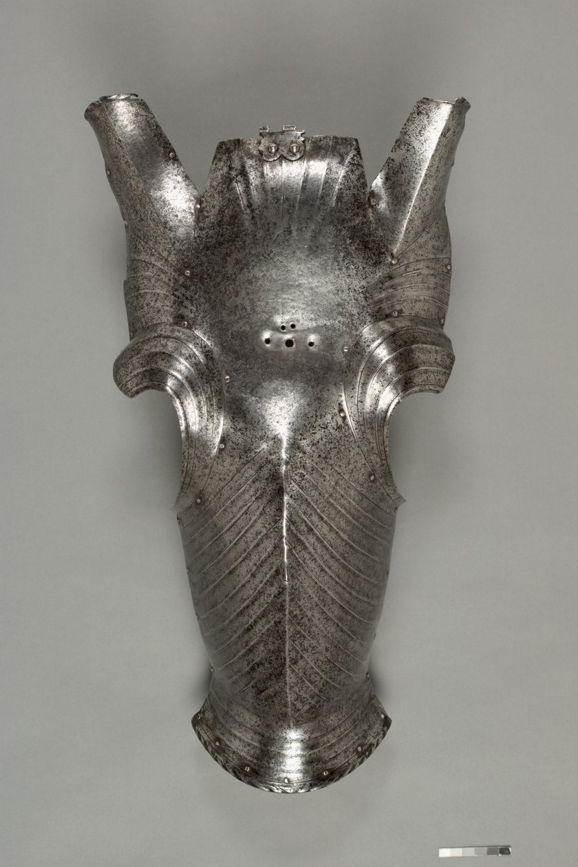 Chanfron i Maximilian-stil, ca. 1510 (stål) av German School