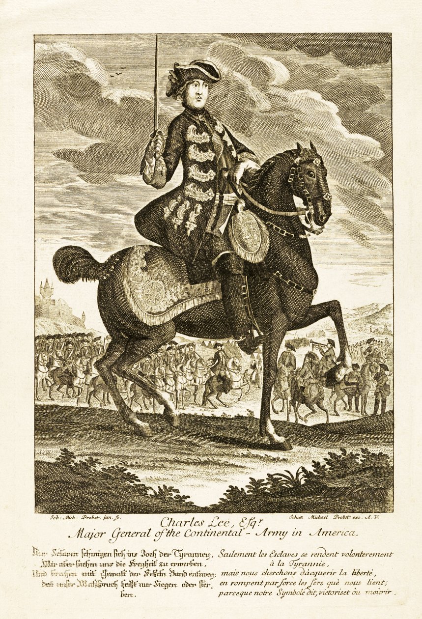 Charles Lee, Esq, generalmajor for den kontinentale hæren i Amerika av German School