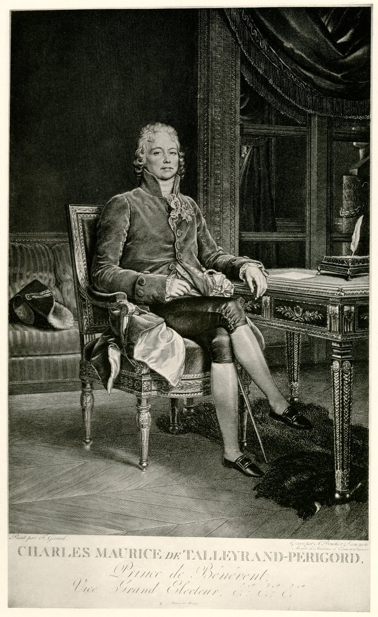 Charles Maurice Herzog av Talleyrand-Perigord av German School