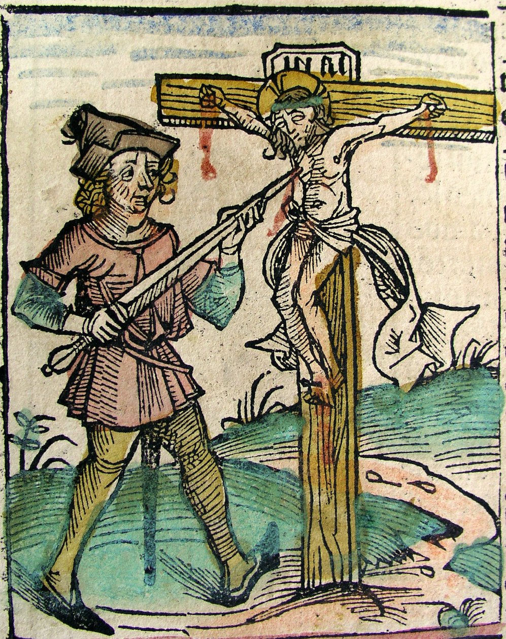 Christ Recrucified, publisert i Nuremberg Chronicle, 1493 av German School