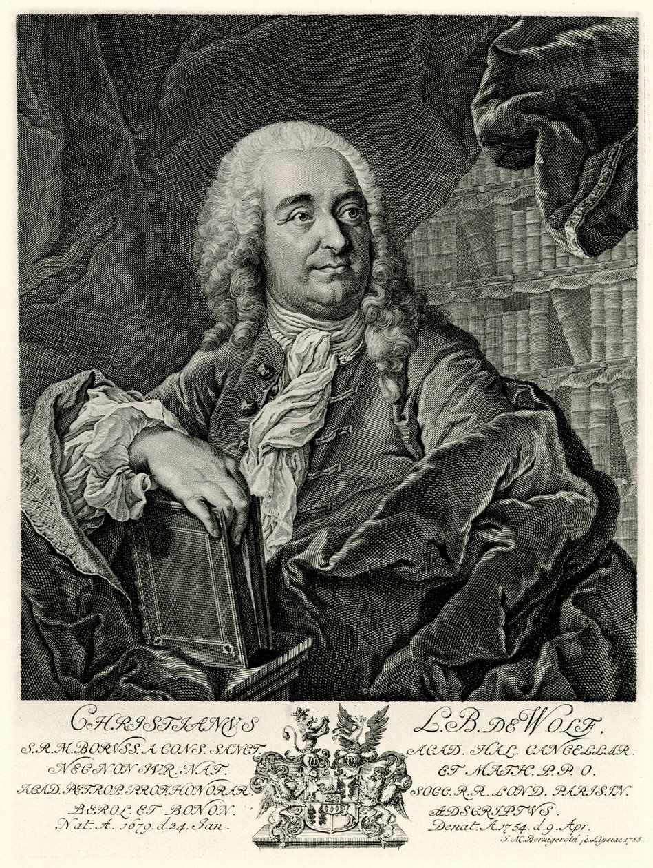 Christian Freiherr von Wolff av German School