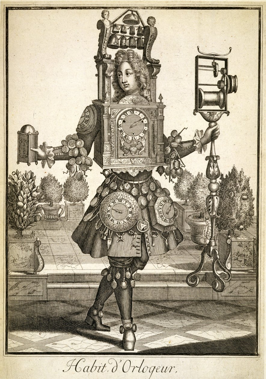 Kostyme for en klokkemaker, pub. av Gerard Valck (16512-1726) ca. 1690 av German School