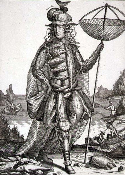 Kostyme for en fisker, pub. av Gerard Valck (1651-2-1726) ca. 1690 (gravering) av German School