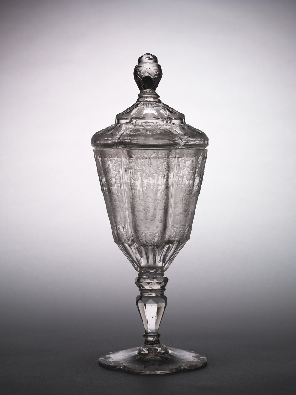 Covered Cup, Silesia, c.1725 (glass) av German School