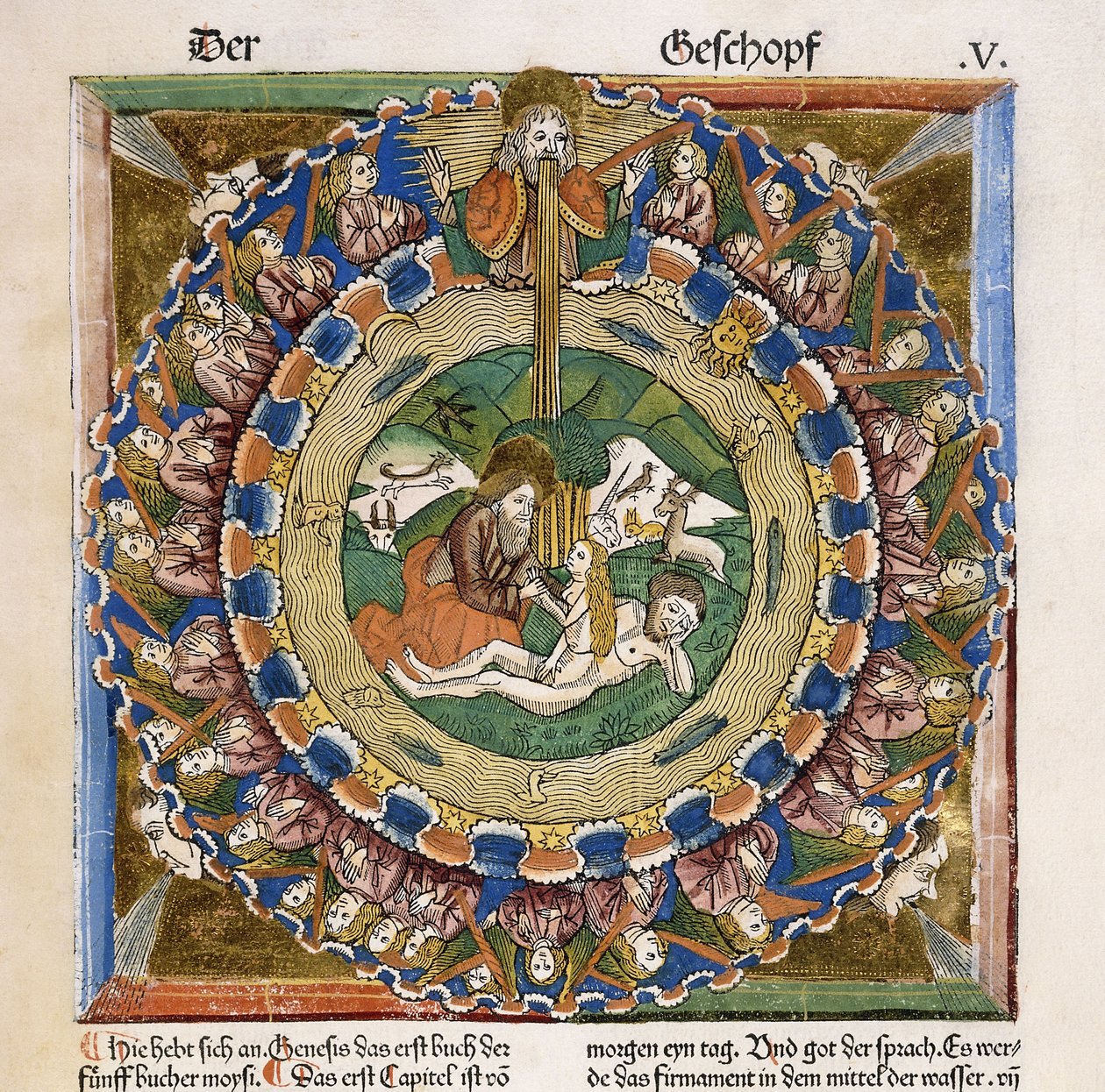 Evas skapelse, 1483 av German School