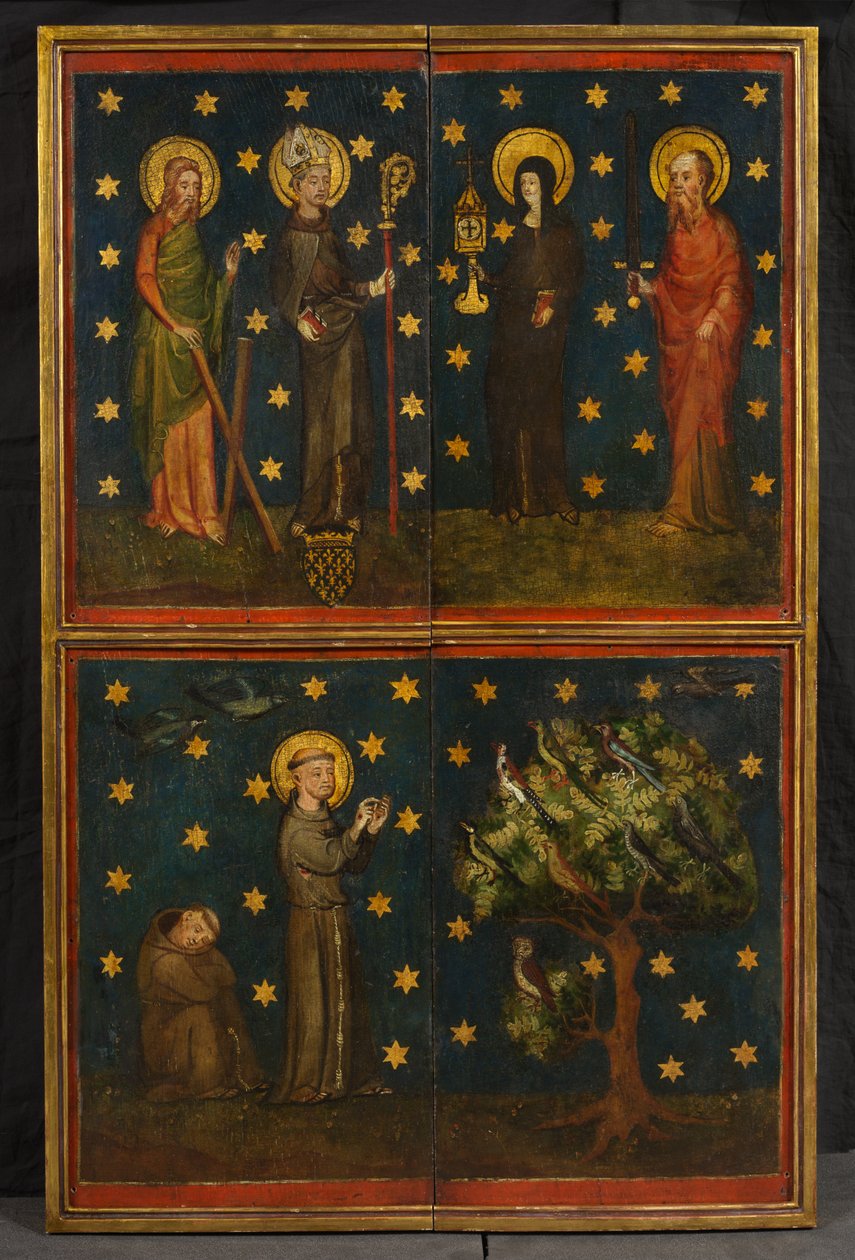 Crucifixion triptych (tidligere kjent som Estouteville Triptych), ca. 1374 (olje på panel) av German School
