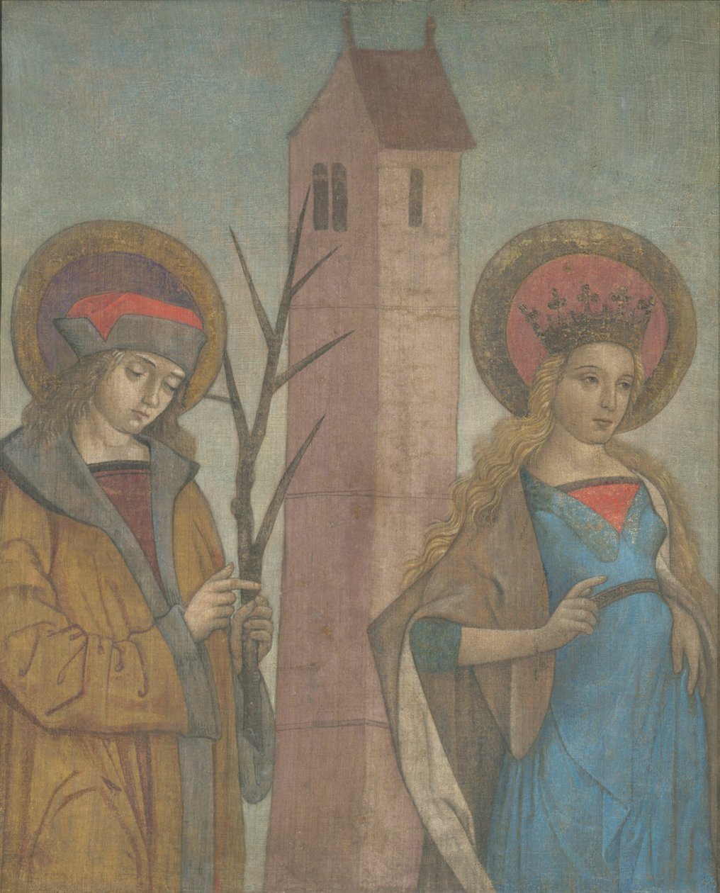 Diptyk av de hellige Achatius, Barbara, Apollonia og Sebald av German School