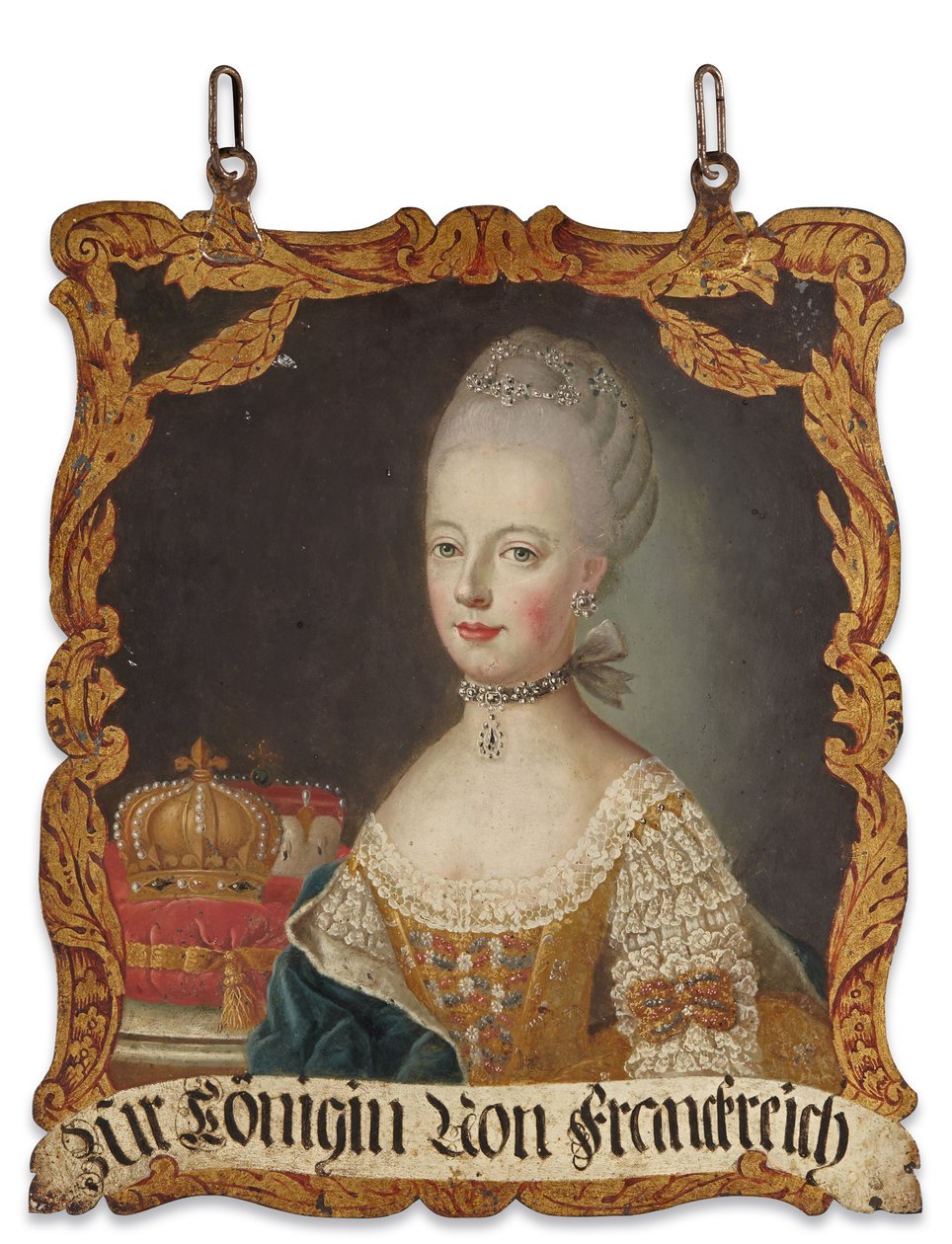 Sign Marie-Antoinette, etter 1774 (olje på metall) av German School