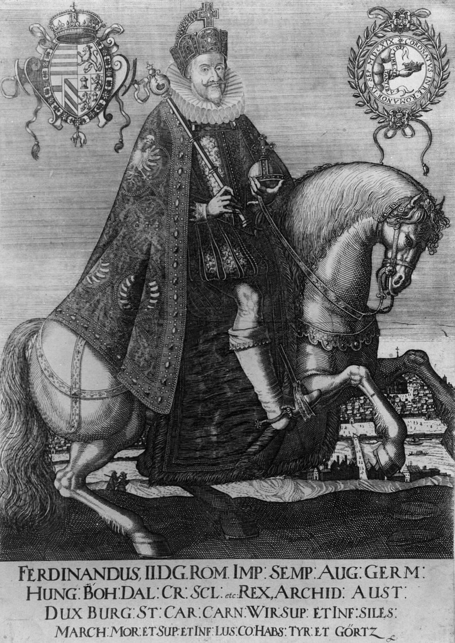Ferdinand II (1578-1637), den hellige romerske keiser av German School