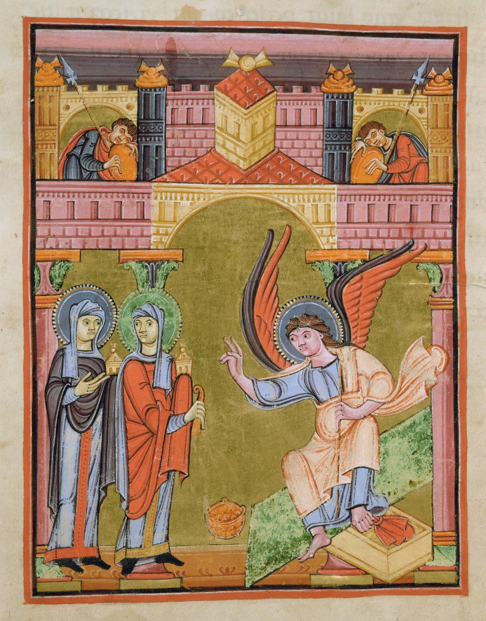 Fol. 33v fra Reichenau School Evangeliary, Codex F. II. 1 av German School
