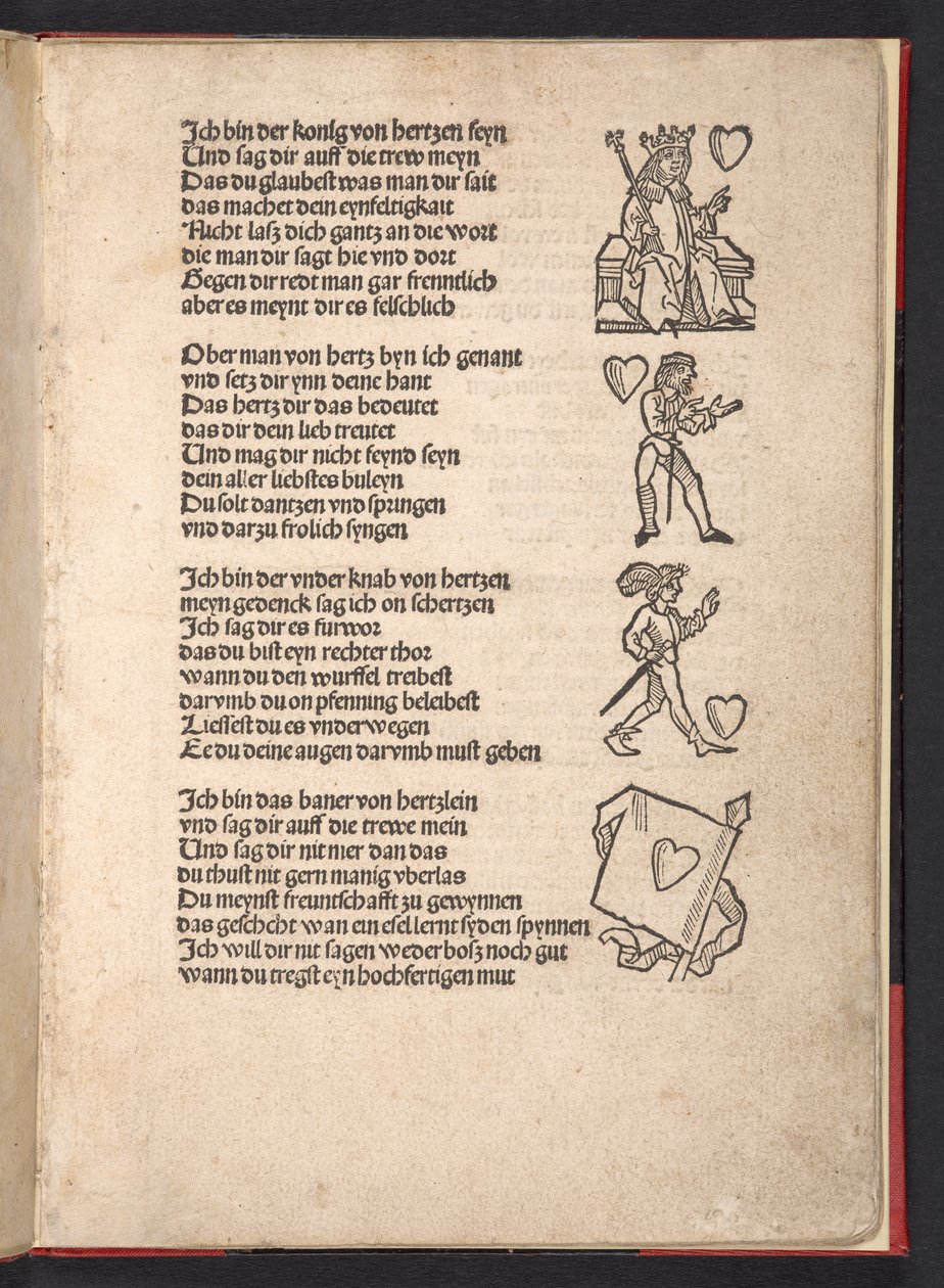Formuer fra spillkort, ca. 1510 av German School