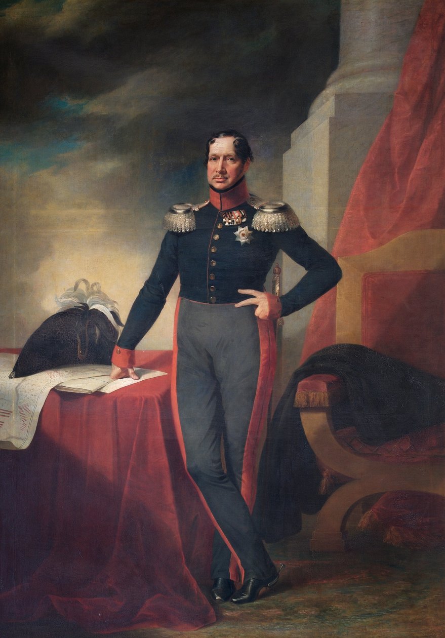 Frederick William III, konge av Preussen, ca. 1830 (olje på lerret) av German School
