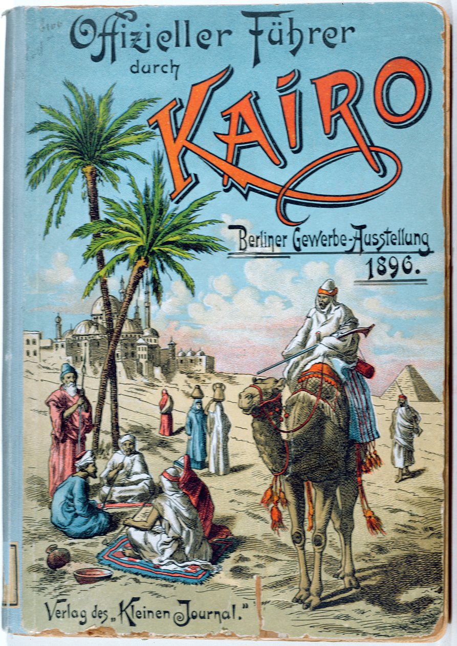 Forside av en tysk guidebok for Kairo, 1896 av German School