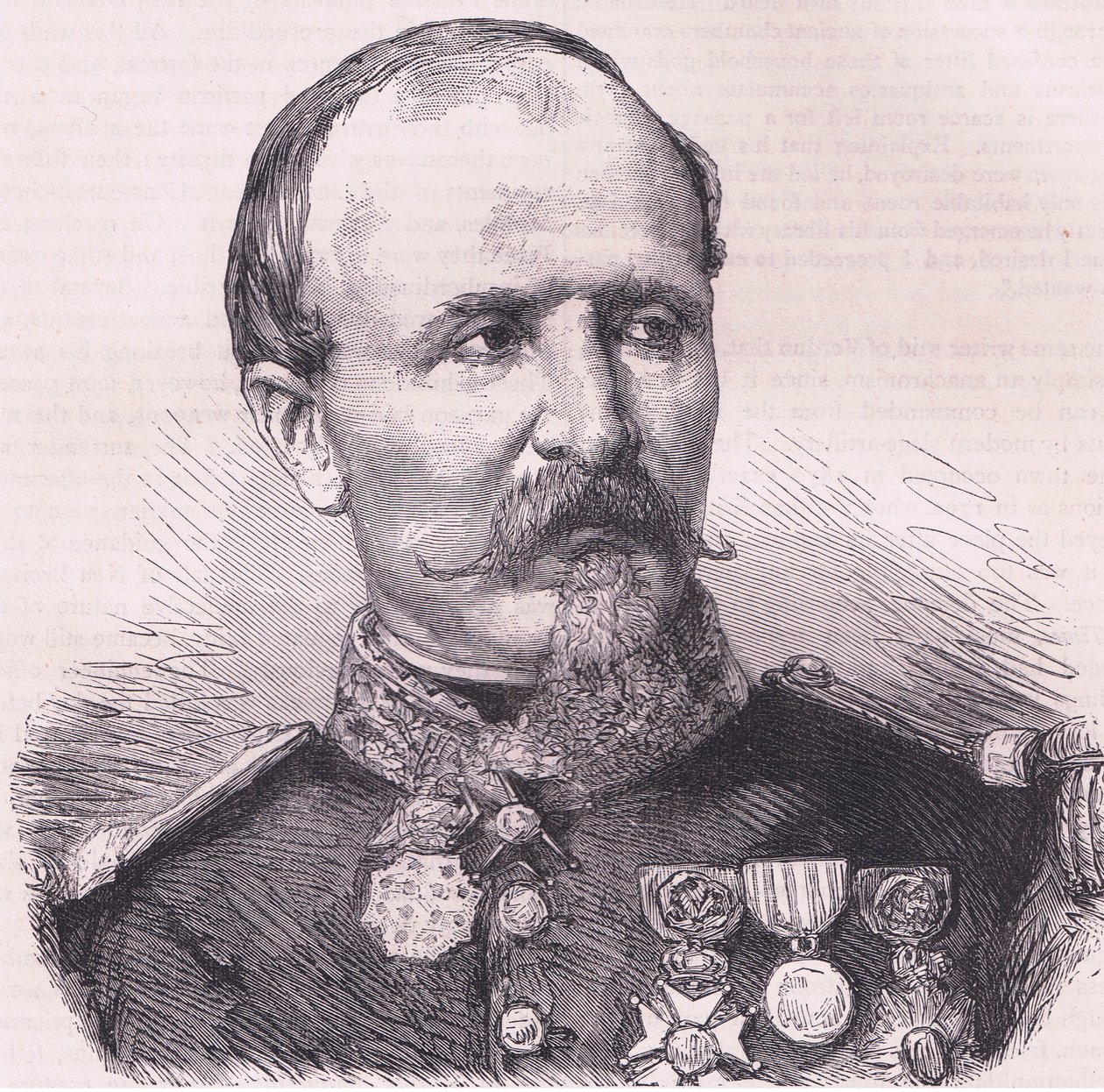 General Chanly, Cassells History of the War between France and Germany utgitt av Cassell and Company Limited, ca. 1890 (litho) av German School