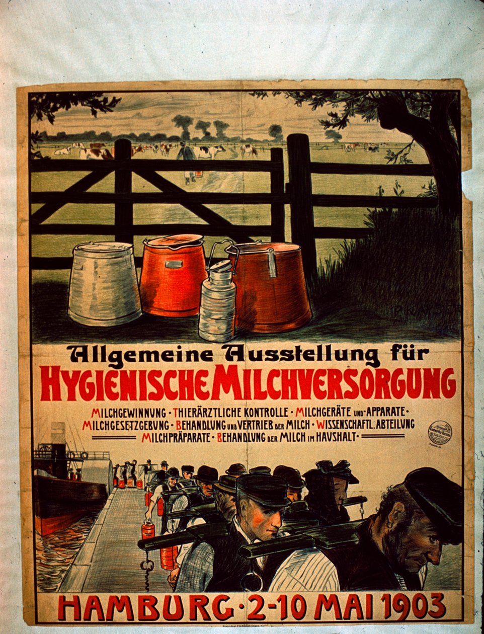 Generell utstilling for sanitær melkeforsyning, 1903 av German School