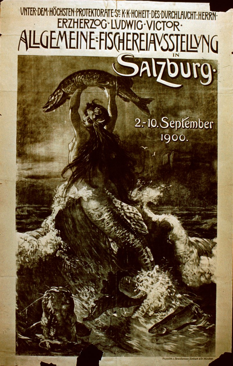 Generell fiskeriutstilling i Salzburg, 1900 av German School