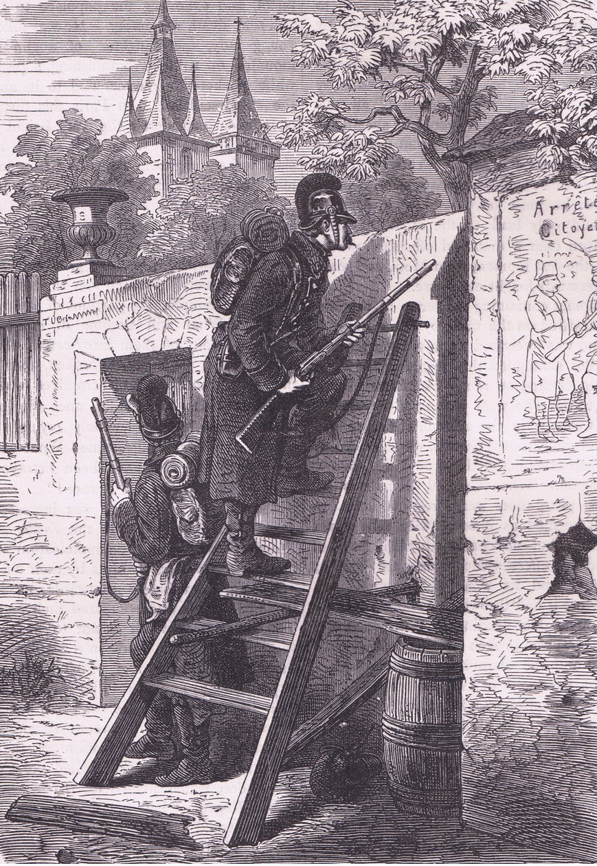 Tysk oppdagelsesfest, Cassells History of the War between France and Germany utgitt av Cassell and Company Limited, ca. 1890 (litho) av German School
