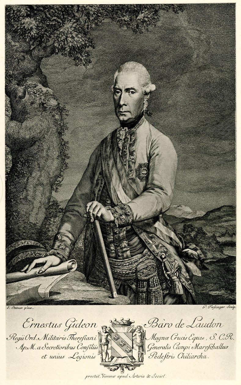 Gideon Ernst Freiherr von Laudon av German School