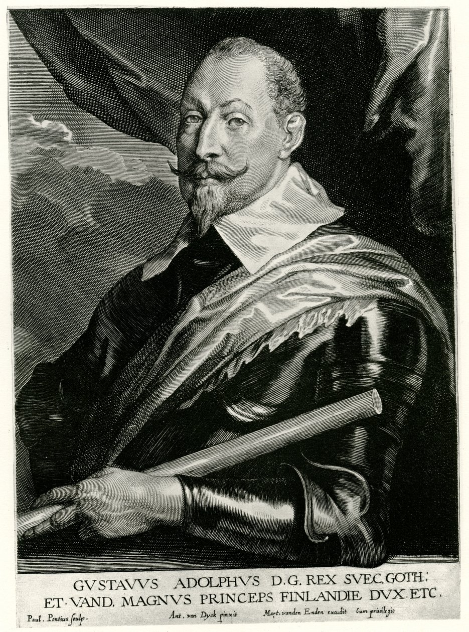 Gustav II Adolf, konge av Sverige av German School