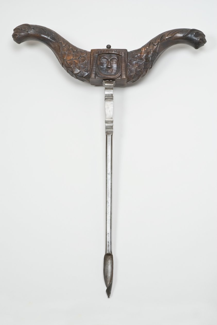 Håndtert skrue, ca. 1600 (pæretre og stål) (se også 701075-6) av German School