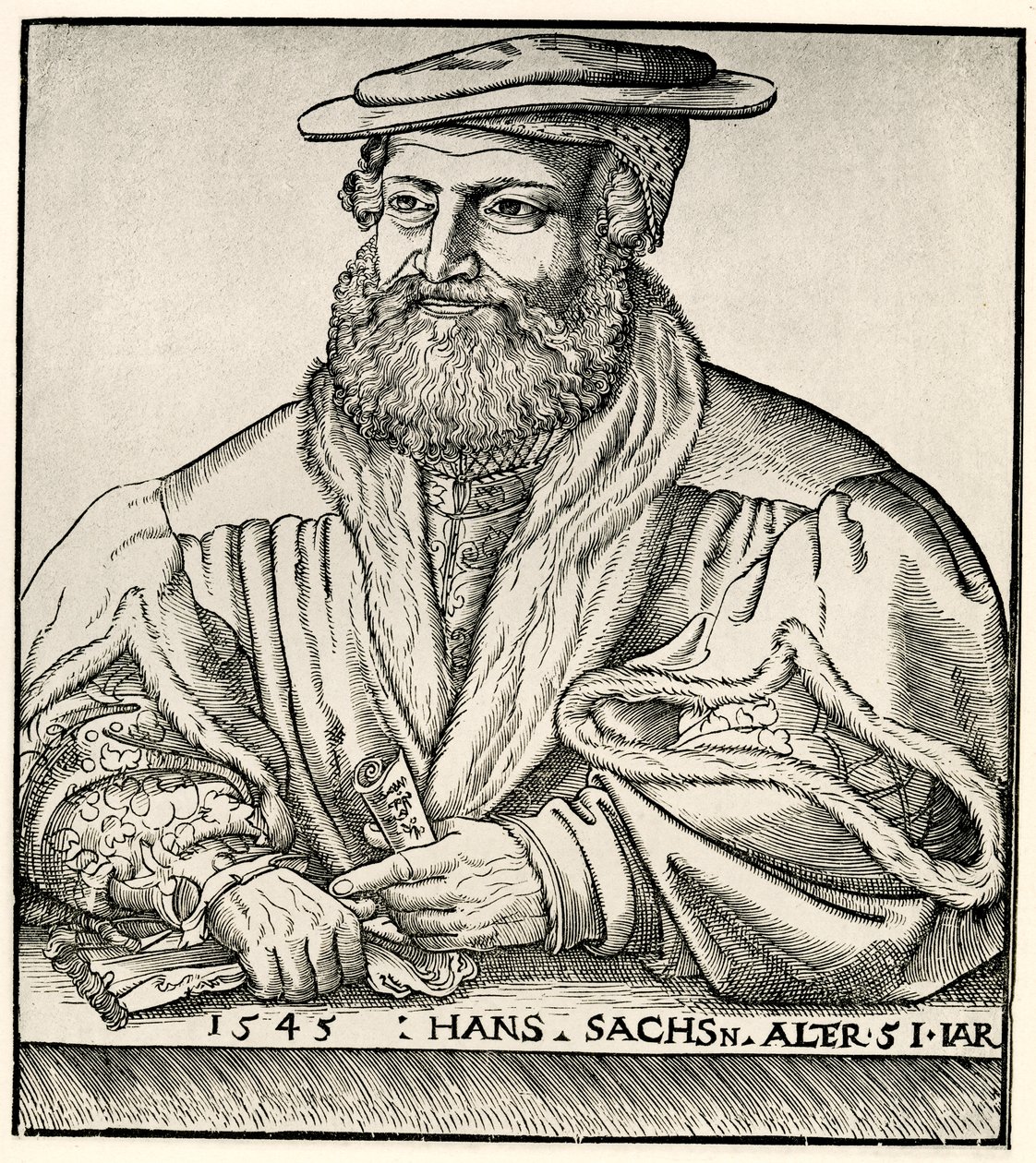 Hans Sachs av German School