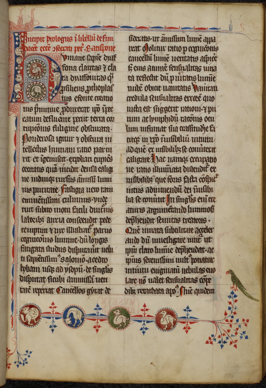 Harley 3973 f.1, bebodd initial 