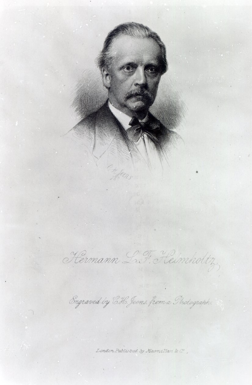 Hermann von Helmholtz, gravert av C.H Jeens av German School