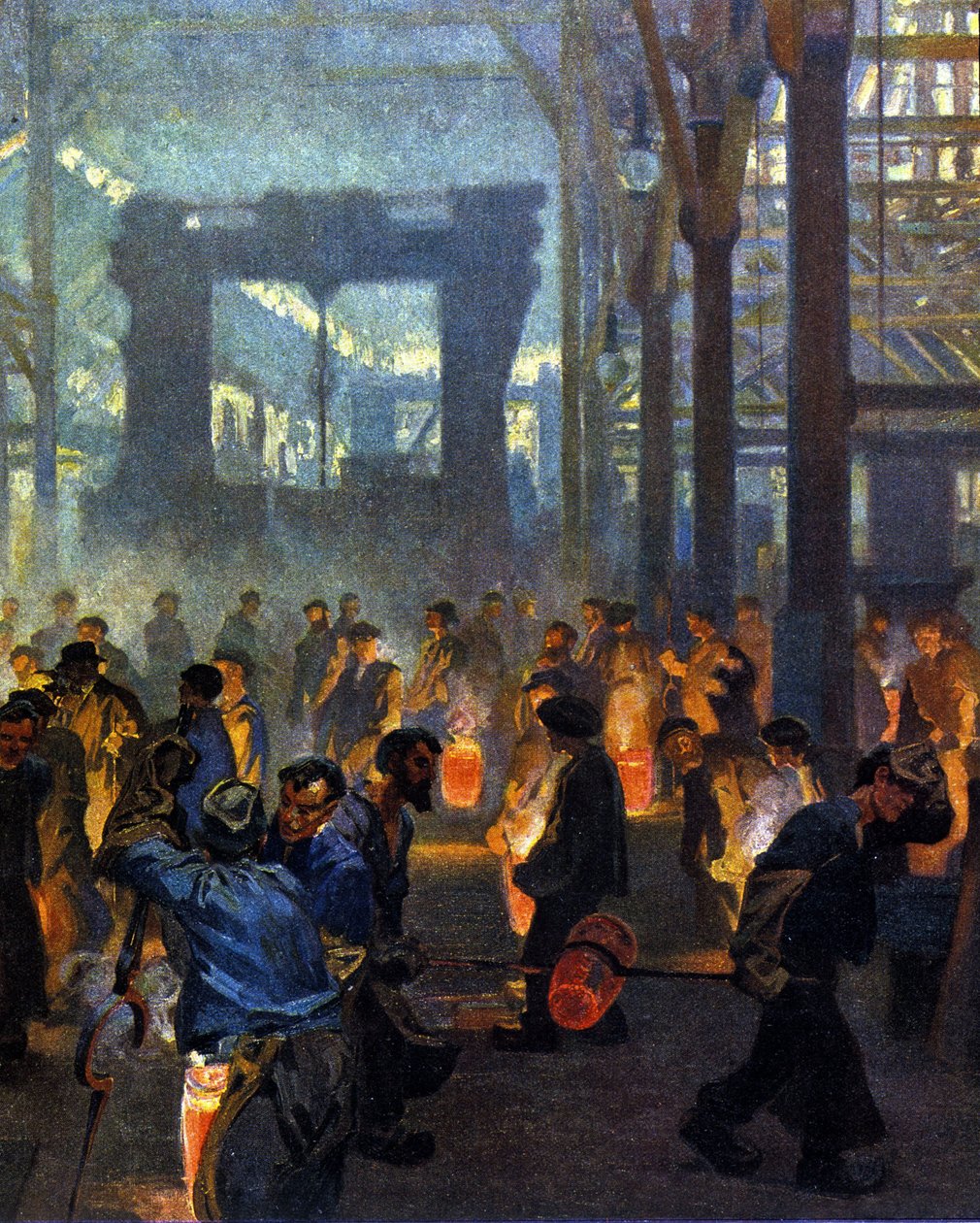 Interiør i en metallurgifabrikk i 1908. I følge Jugend av German School