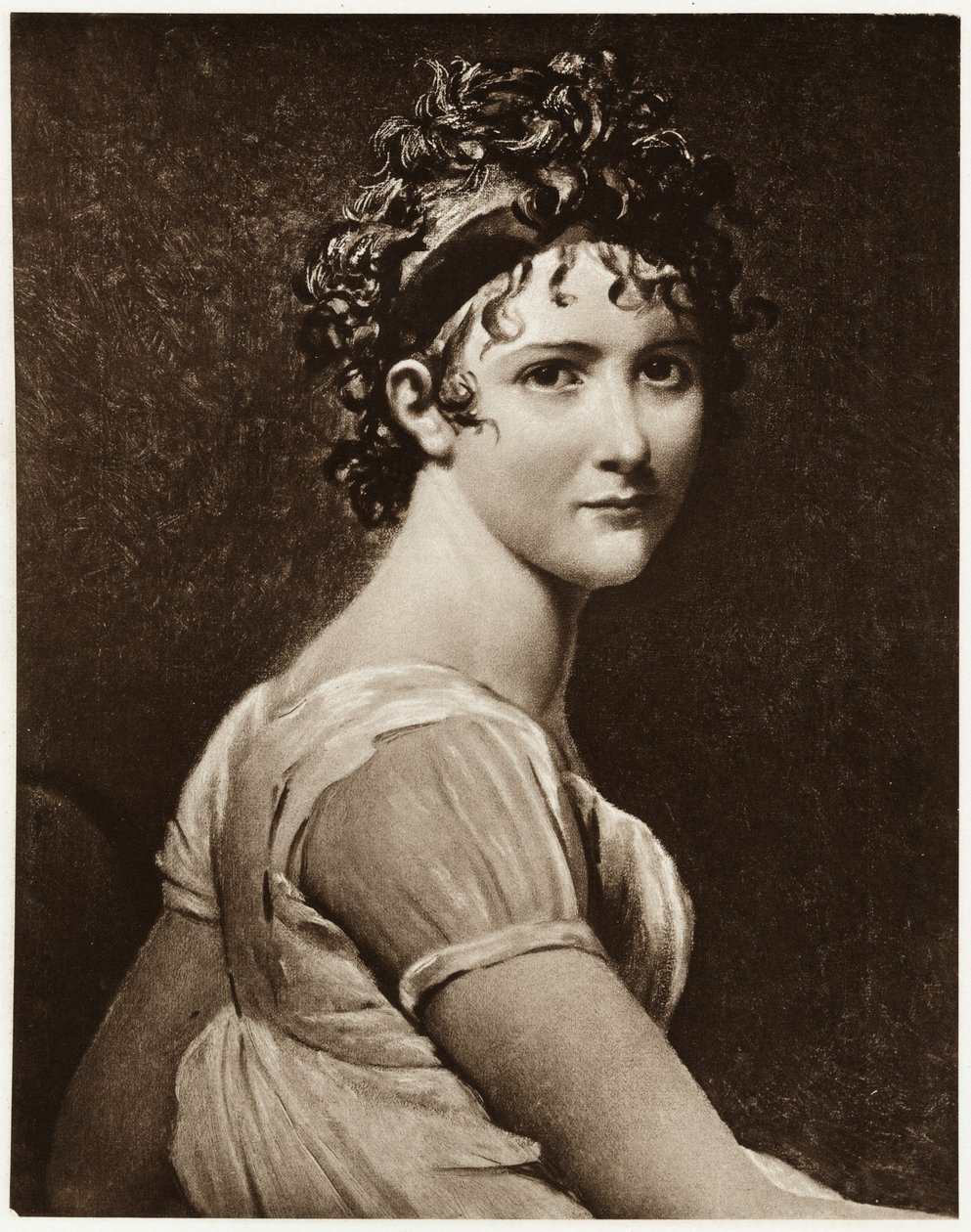 Jeanne Françoise Adelaide Récamier, 1884-90 (fototype) av German School