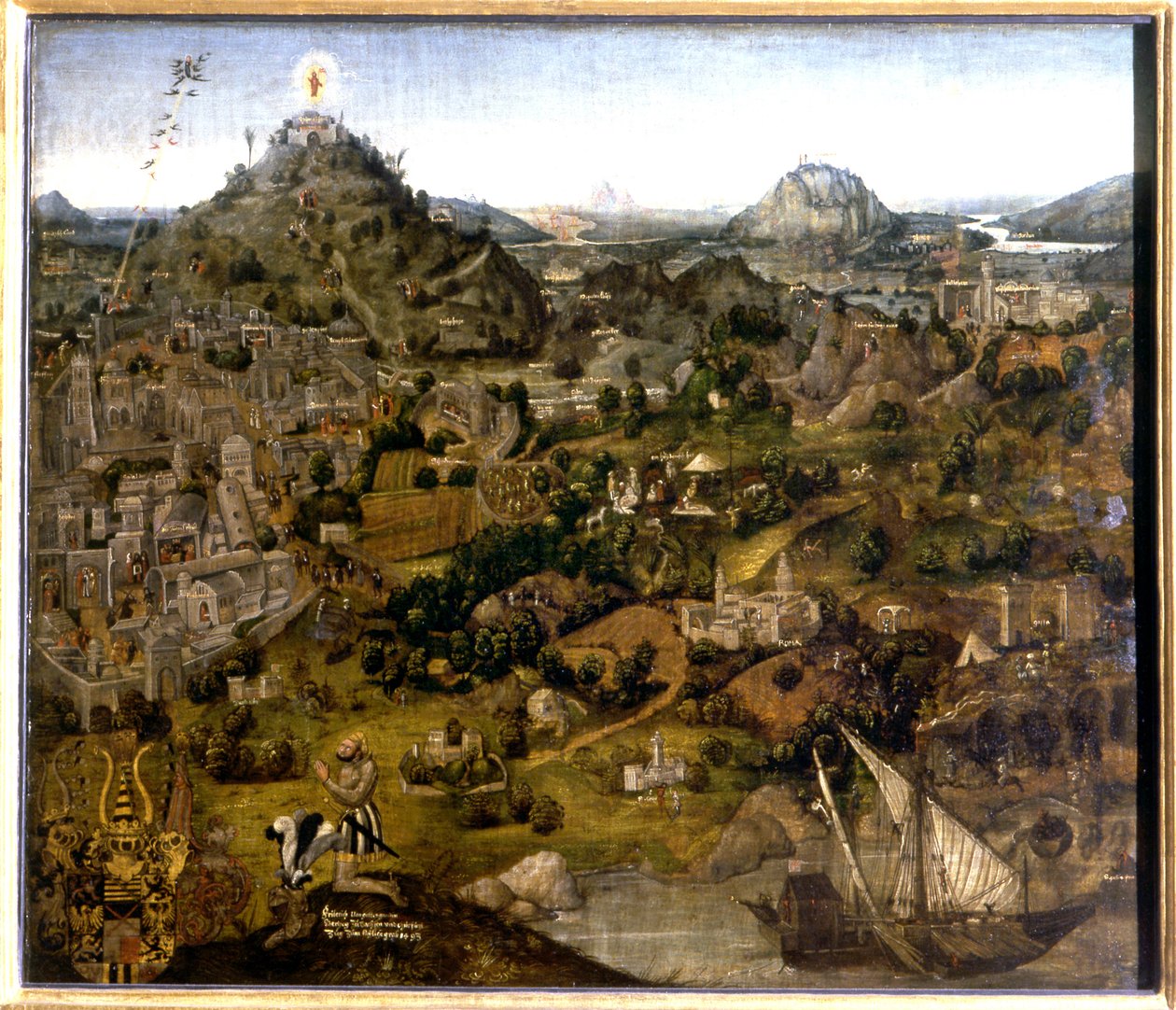 Jerusalem og de hellige steder, 1501-55 av German School