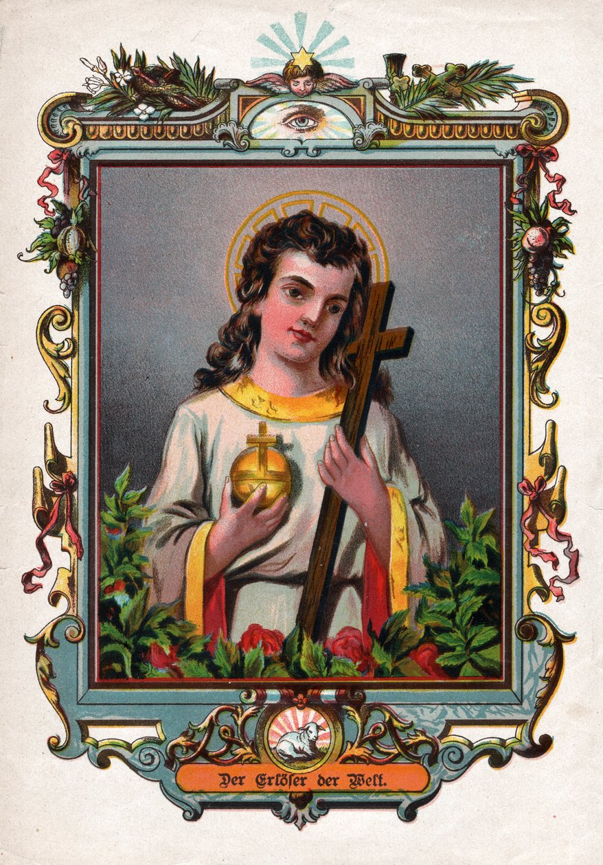 Jesus Kristus. (gravering, rundt 1900) av German School
