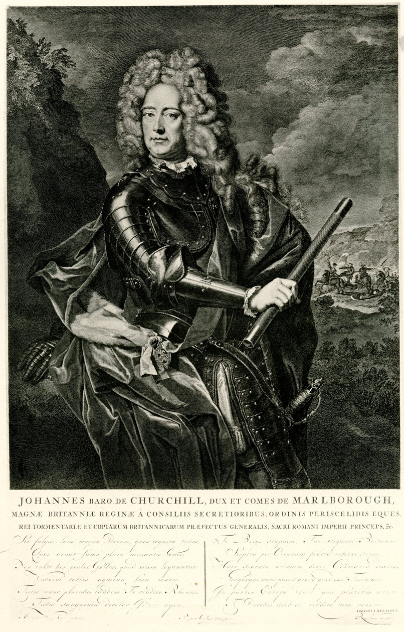 John Churchill av German School