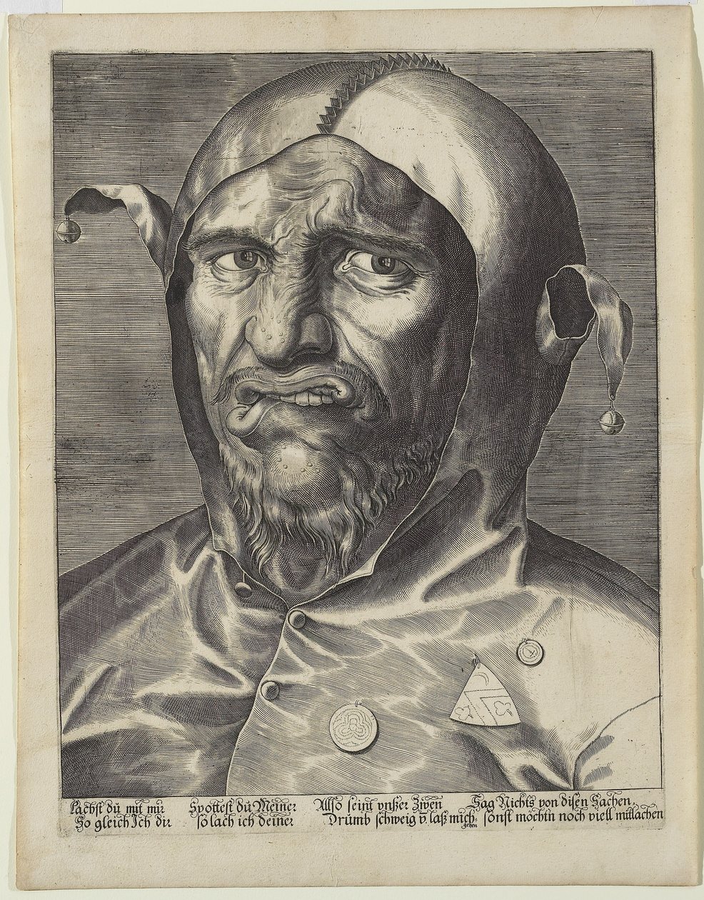 Stort hode av en narr, ca. 1600 av German School
