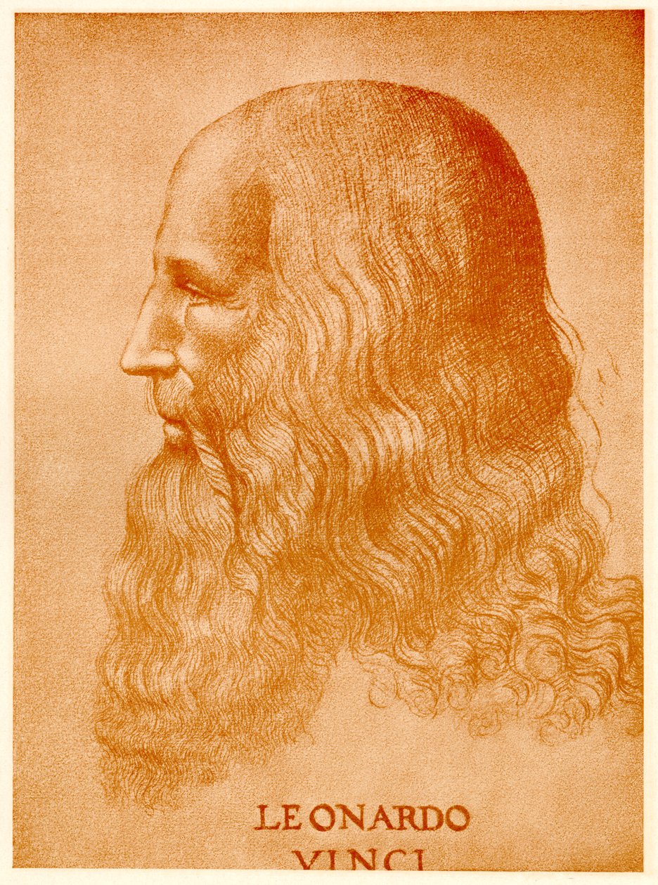 Leonardo da Vinci, 1884-90 (fototype) av German School