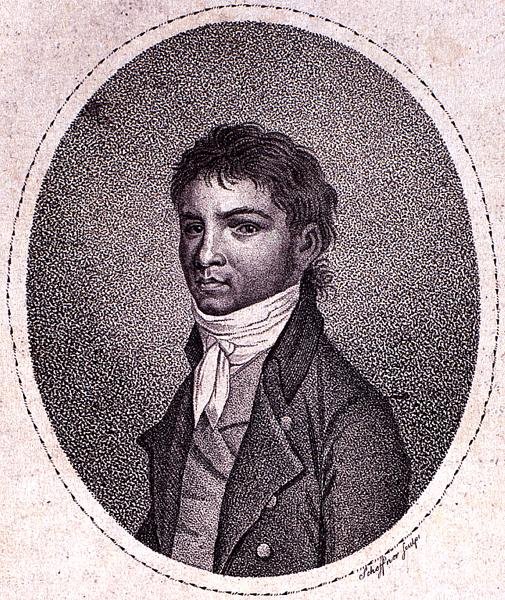 Louis van Beethoven (1712-73) gravert av Scheffner (mezzotint) av German School
