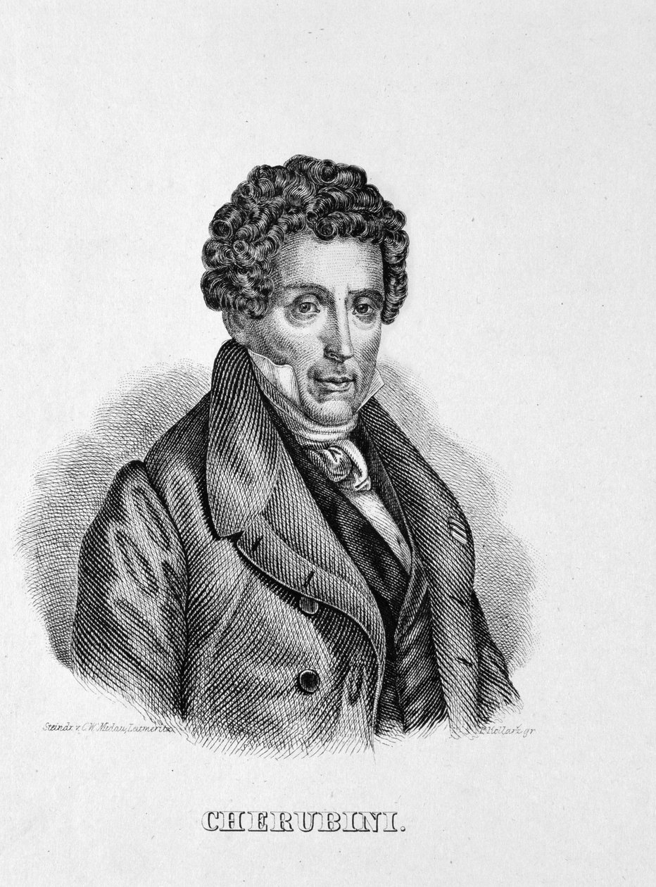 Luigi Cherubini (1760–1842) av German School