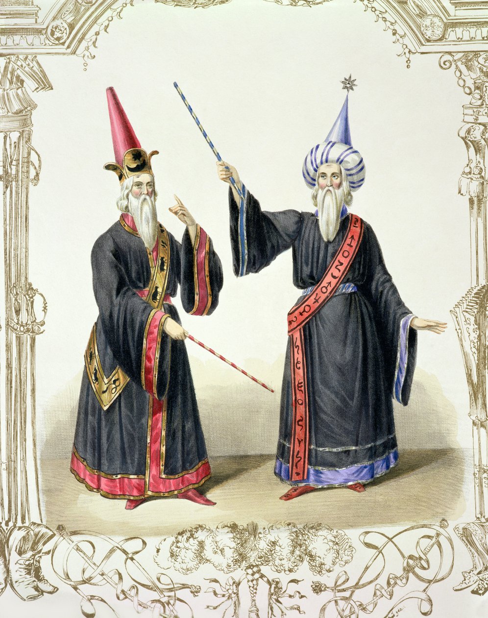 Magikere ved karnevalet i Berlin, 1836 av German School