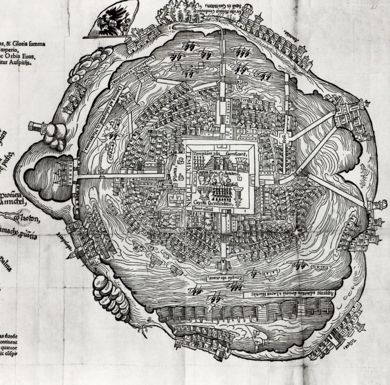 Kart over Tenochtitlan fra 