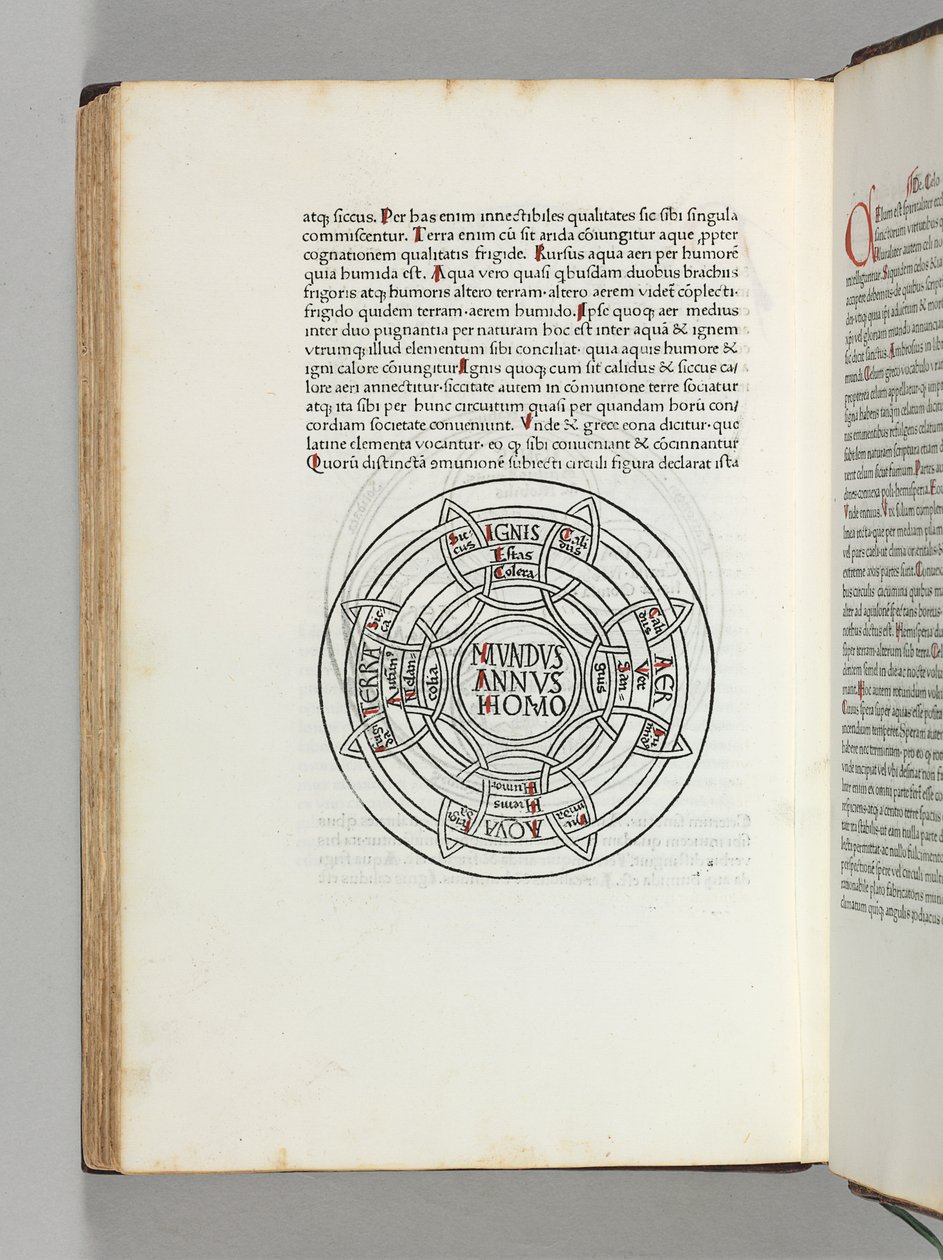 Mappa Mundi, det første trykte kartet over verden, fra 