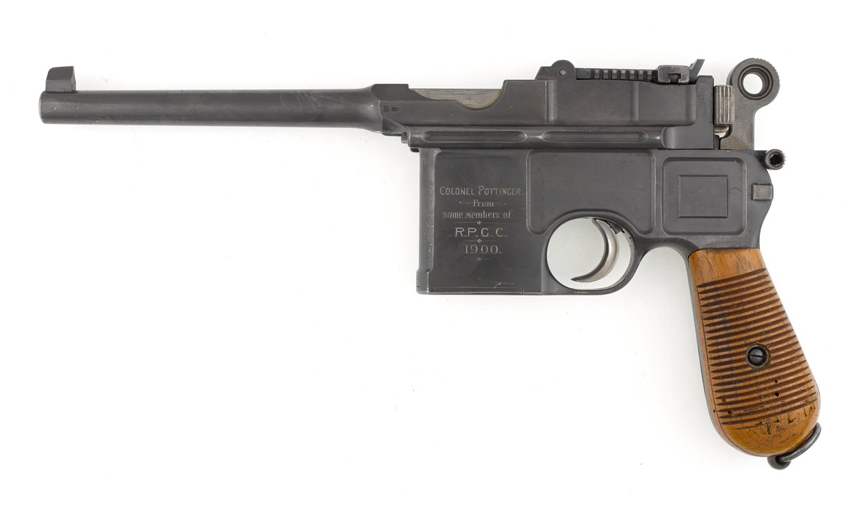 Mauser Model 1896 7,63 mm selvlastende pistol av German School