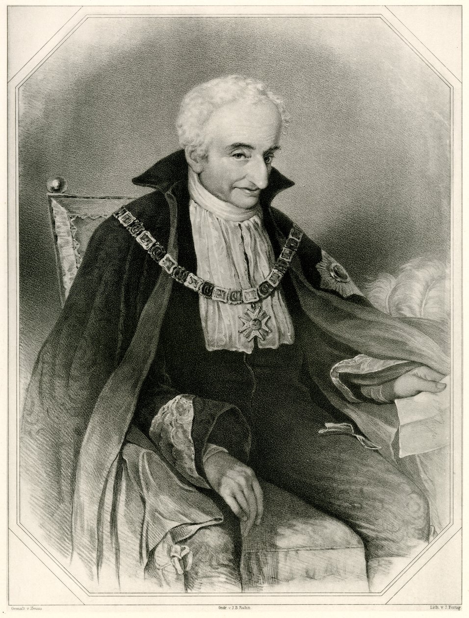 Maximilian Joseph, greve av Montgelas, 1884-90 (fototype) av German School
