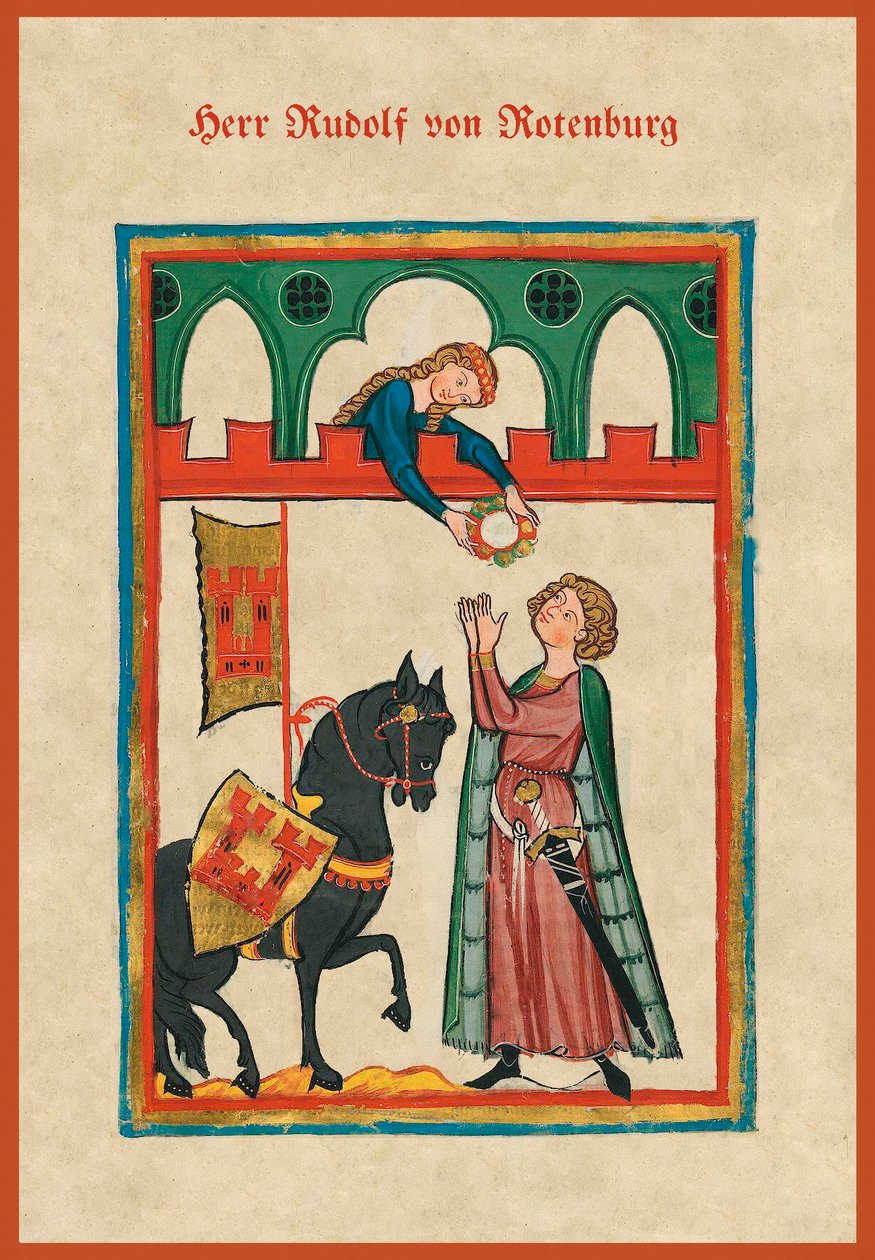 Middelalderens sangbok (vellum) av German School